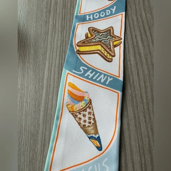 Hermes funny ice cream twilly - Picture 10 of 12